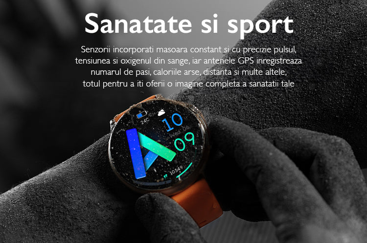Ceas Smartwatch Femei TechONE K58 Ultra, Auriu Ceas Smartwatch Femei TechONE K58 Ultra, Auriu